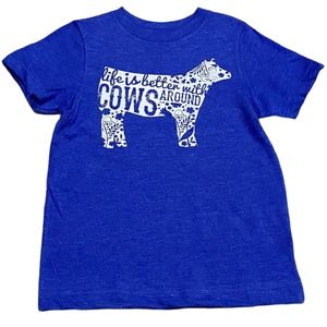 Life is better with Cows Around tee